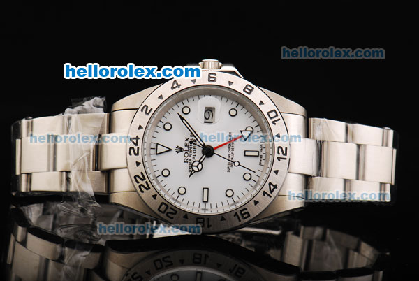 Rolex Explorer II Automatic Working GMT with White Dial Upgrade Version - Click Image to Close